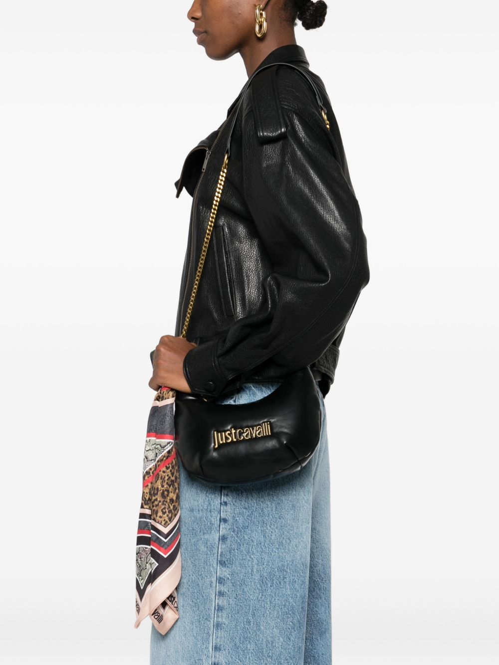 Just Cavalli Borsa a spalla con placca logo