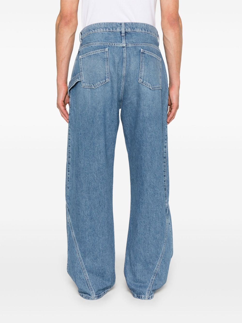 JW Anderson Jeans con design attorcigliato