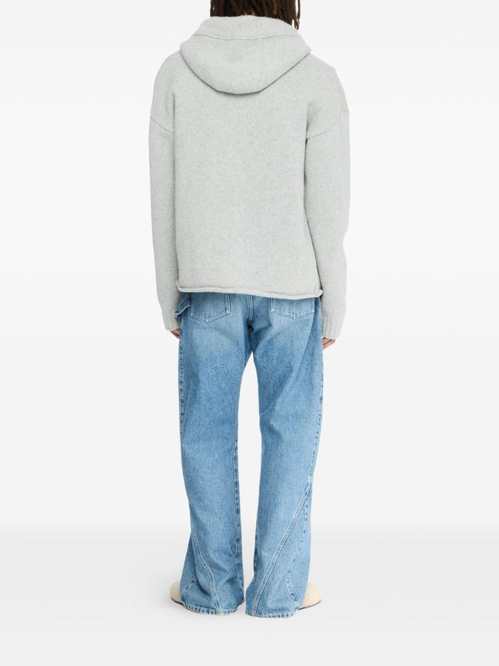 JW Anderson
Cardigan con zip e logo Anchor