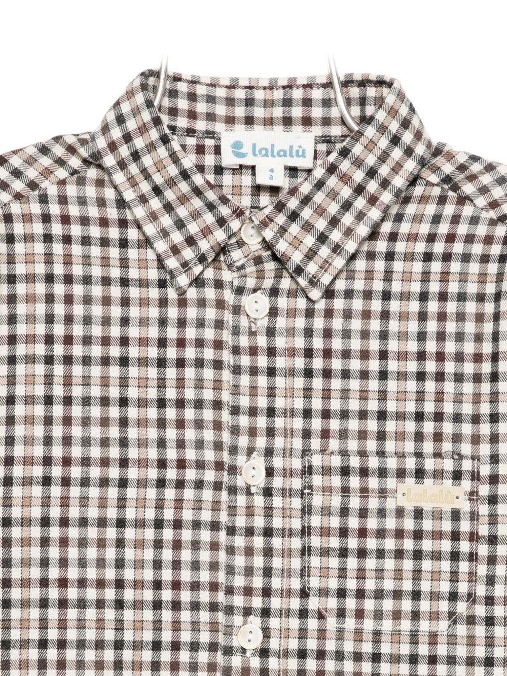 LALALU Camicia a quadri a maniche lunghe