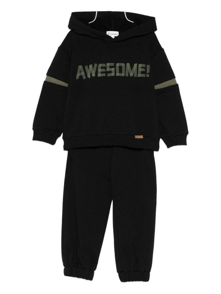 LALALU Tuta con logo e patch