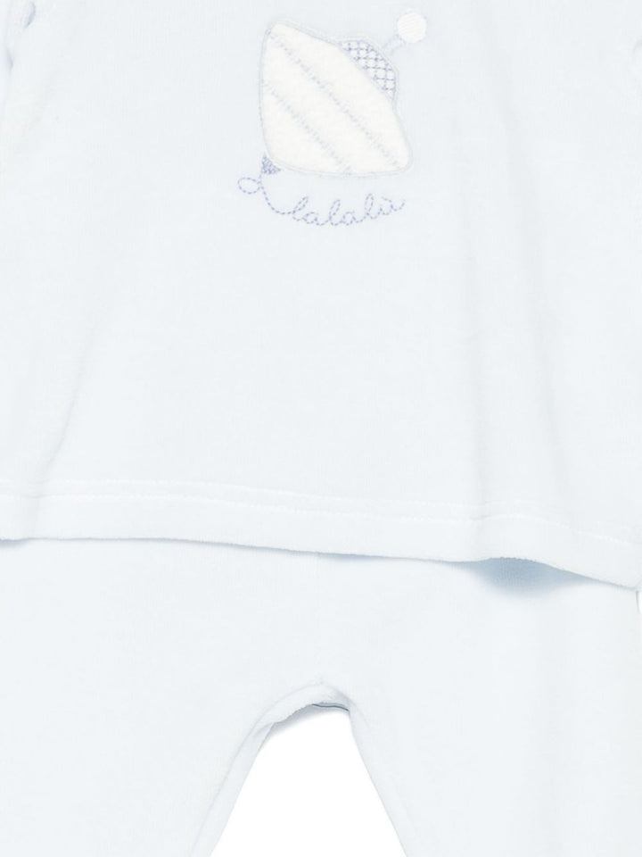 LALALU Tutina con applicazioni ricamate (set di due)