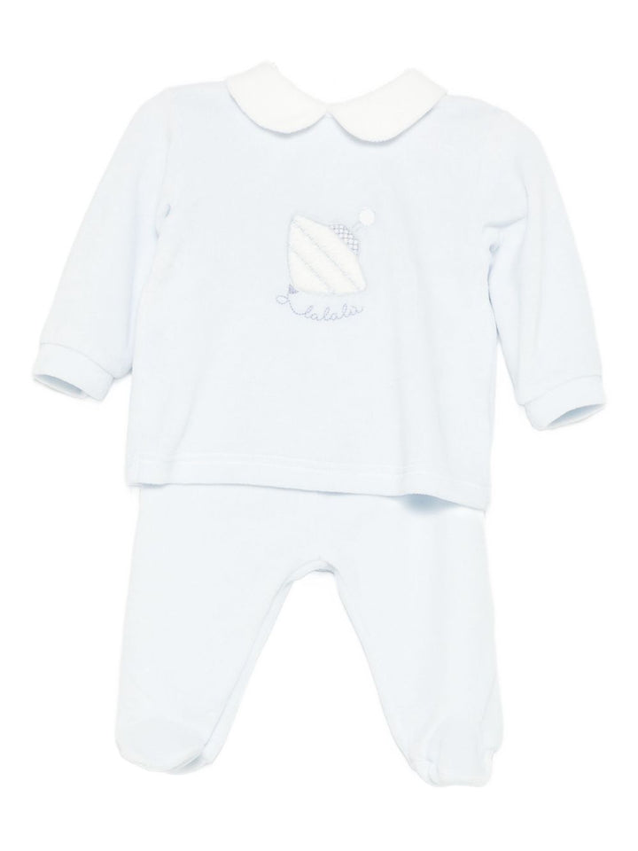 LALALU Tutina con applicazioni ricamate (set di due)