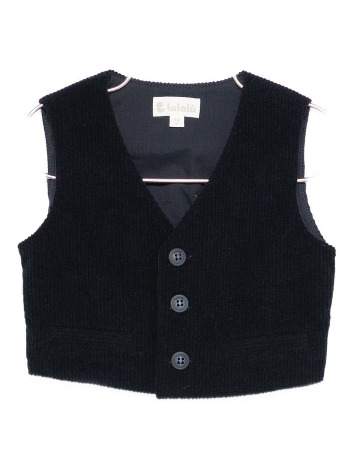 LALALU Gilet in velluto a coste