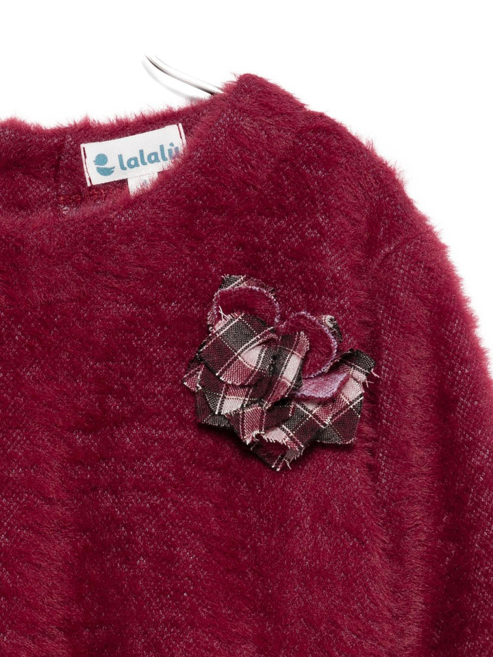 LALALU Maglione con applicazioni floreali