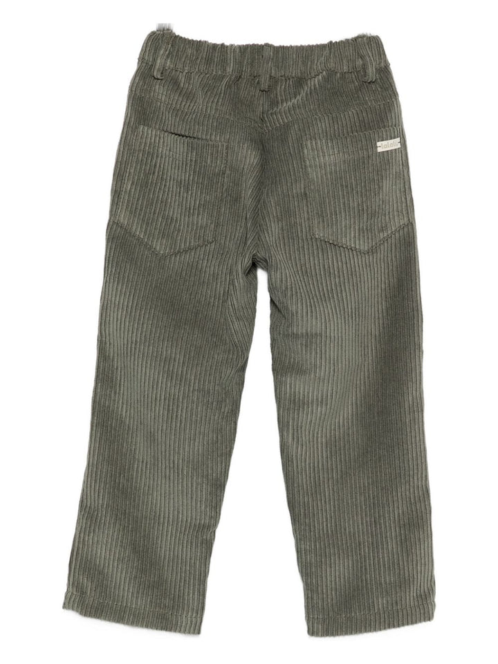 LALALU pantaloni in velluto a coste