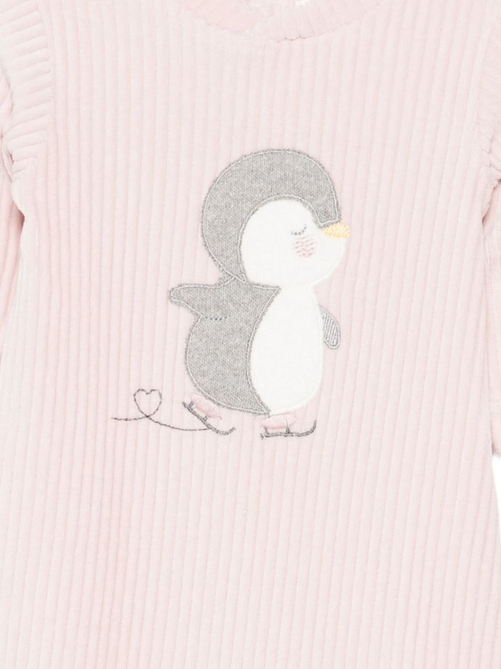 LALALU Tutina con applicazione pinguino