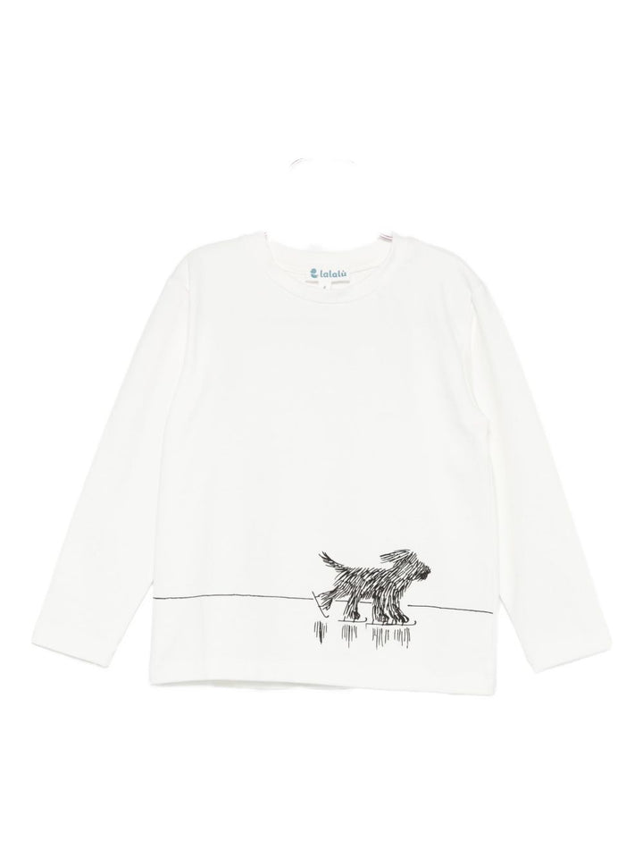 LALALU T-shirt con stampa cane