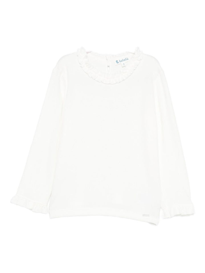 LALALU
blusa con colletto arricciato