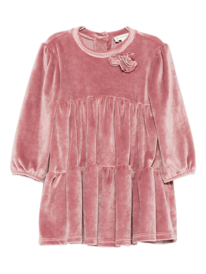 LALALU Abito con applicazioni floreali