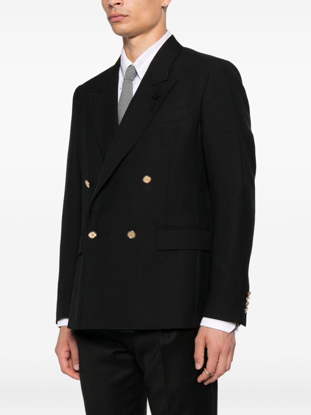 Lardini Giacca, chiusura doppiopetto nera