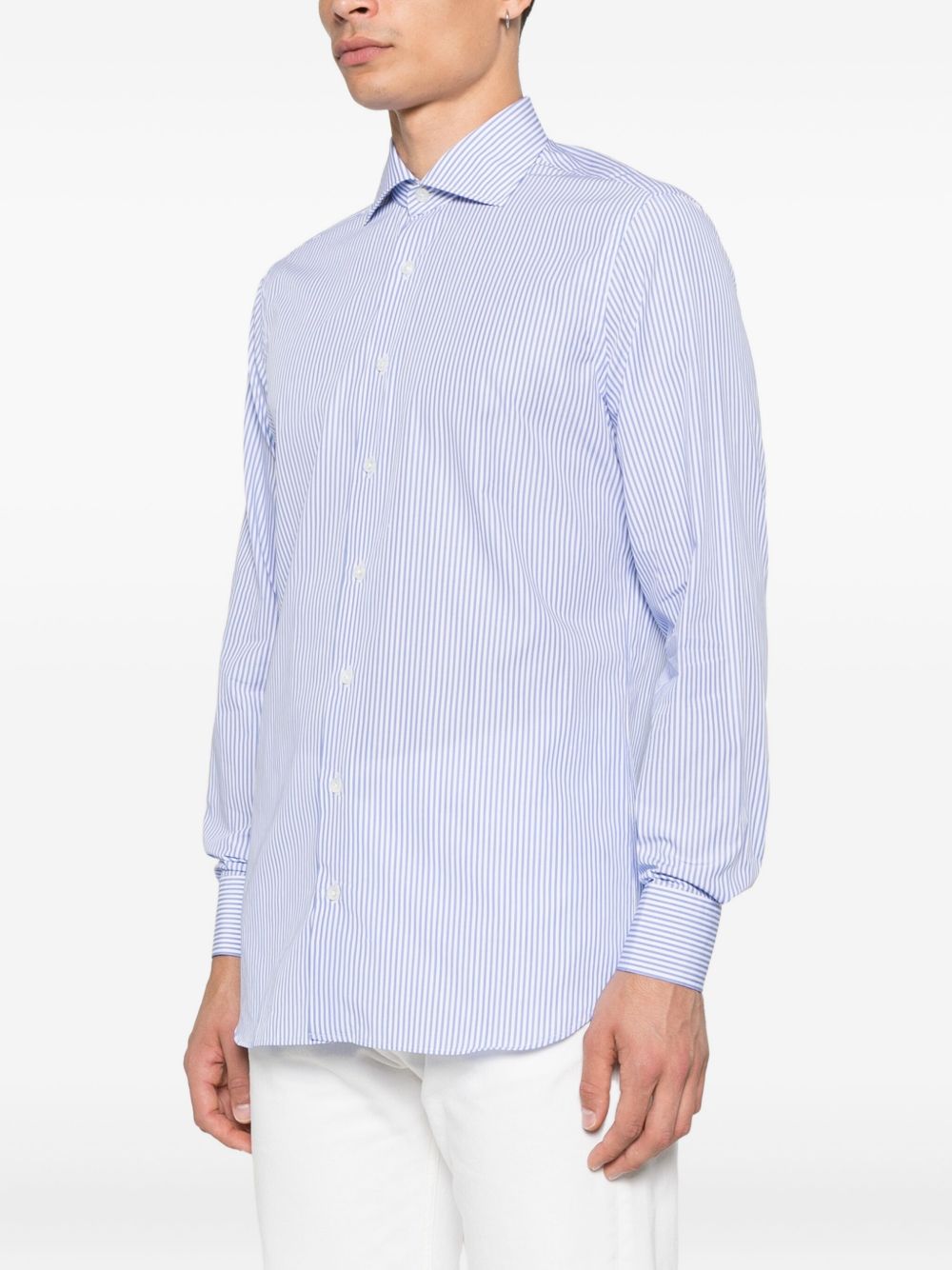 Lardini Camicia a righe azzurre