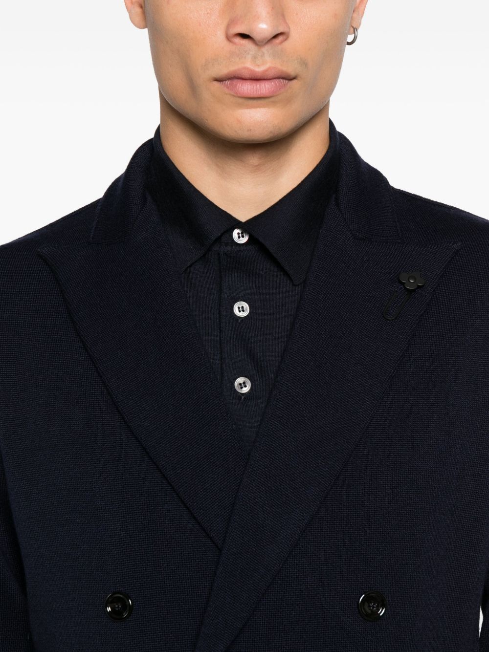 Lardini
Giacca doppiopetto blu navy
