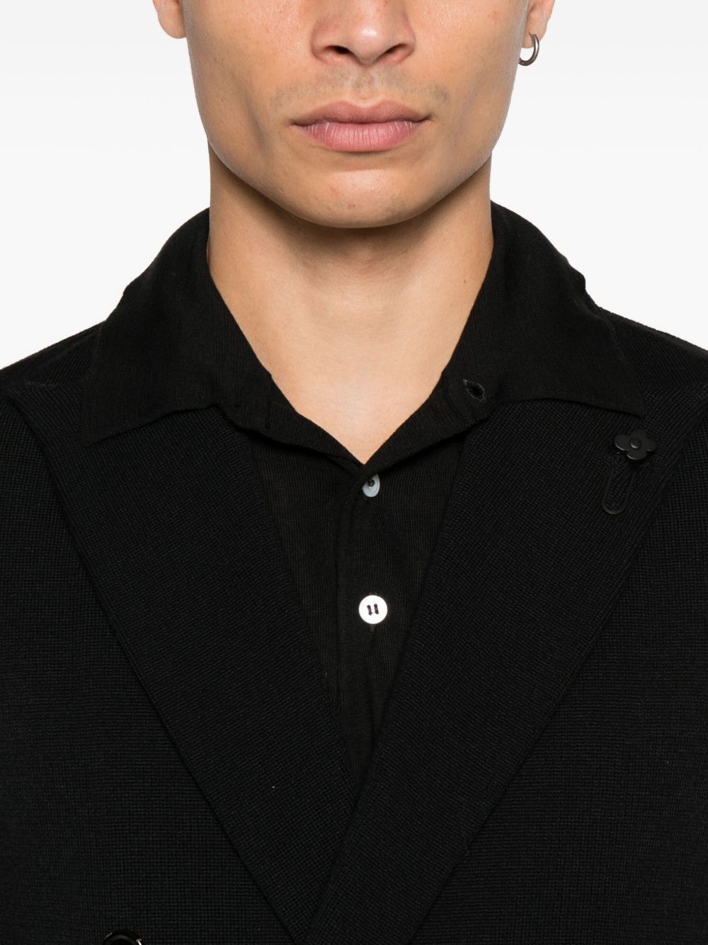 Lardini
Giacca doppiopetto nera