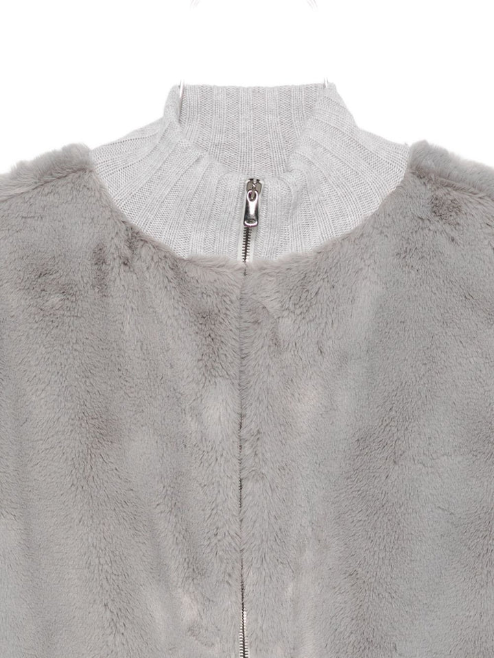 Le Tricot Perugia Giacca in pile con zip