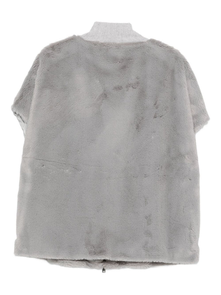 Le Tricot Perugia Giacca in pile con zip