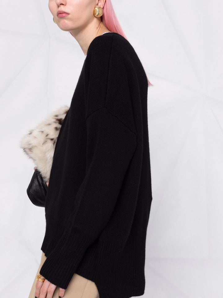 Lisa Yang
Maglione girocollo in cashmere nero