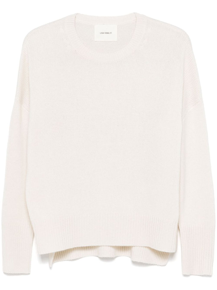Lisa Yang
Maglione girocollo in cashmere bianco