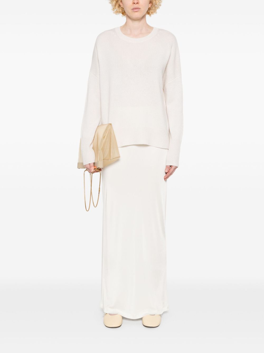 Lisa Yang
Maglione girocollo in cashmere bianco