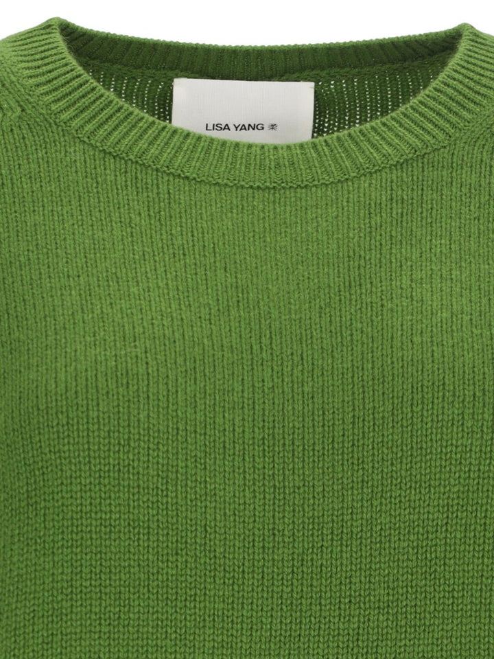 Lisa Yang
Maglione verde muschio, girocollo