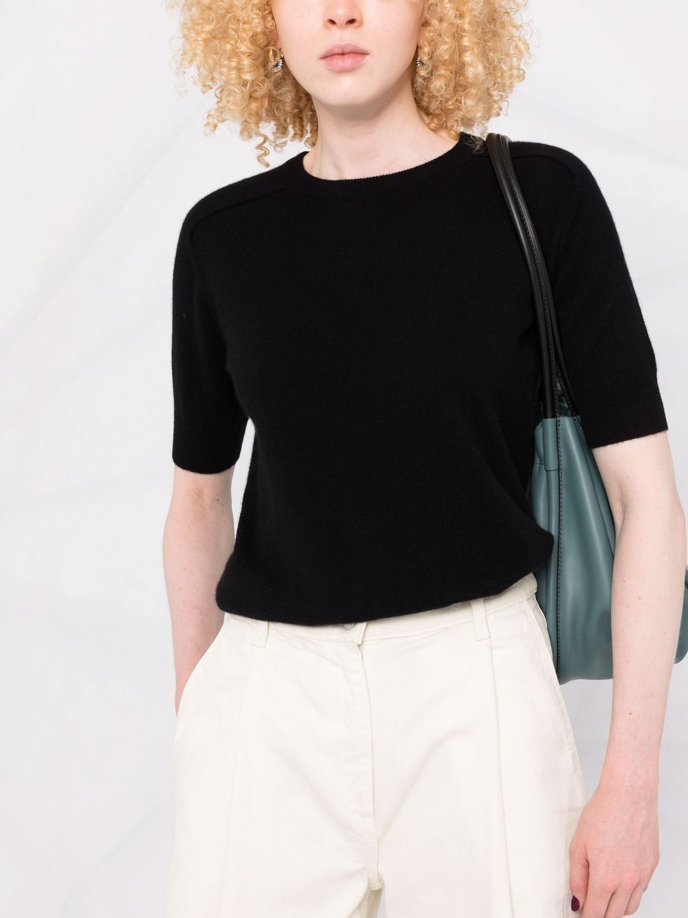 Lisa Yang Maglia girocollo in cashmere nero