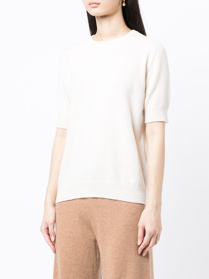 Lisa Yang Maglia girocollo in cashmere bianco