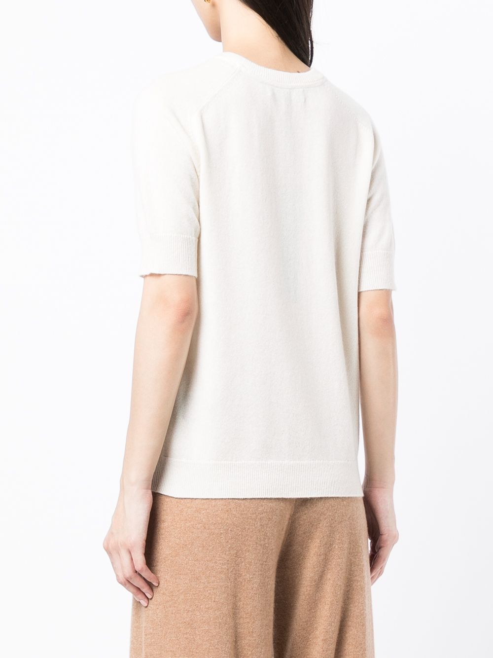 Lisa Yang Maglia girocollo in cashmere bianco