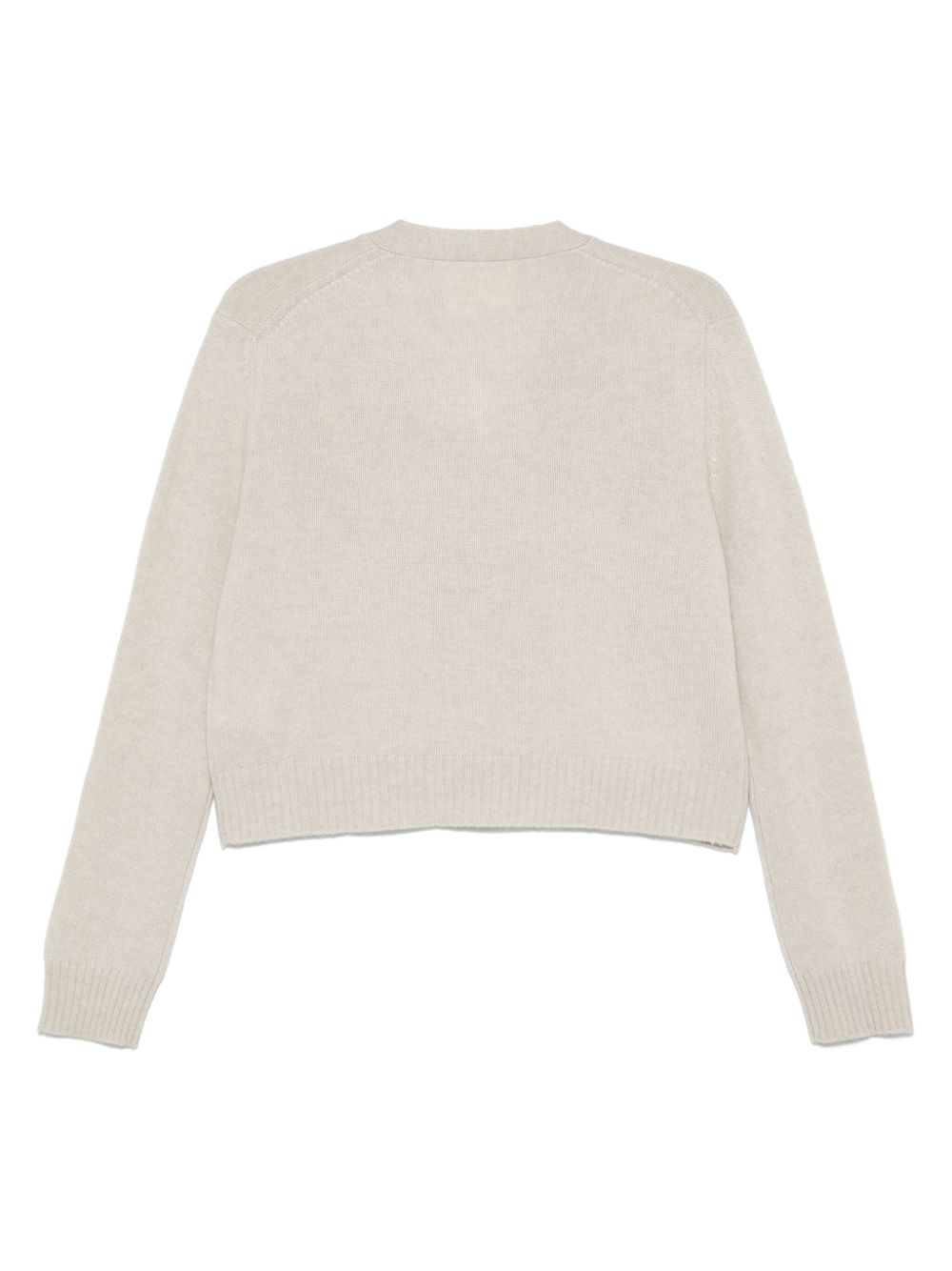 Lisa Yang Beige fine-knit cashmere sweater