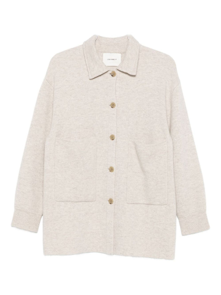 Lisa Yang maglia cardigan beige