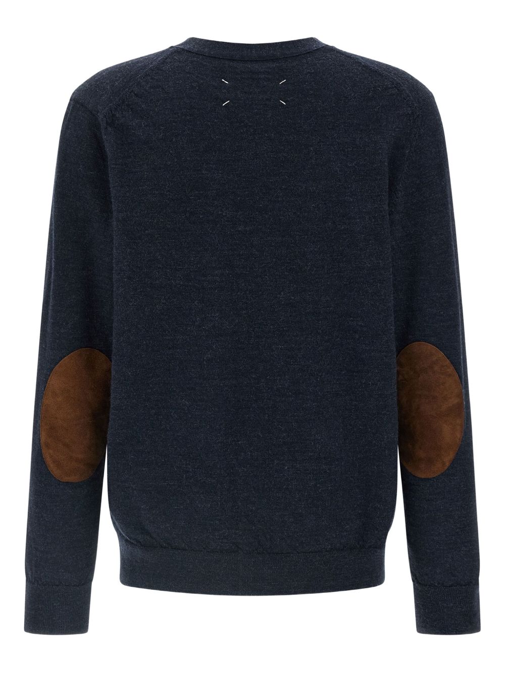 Maison Margiela Cardigan in lana blu scuro