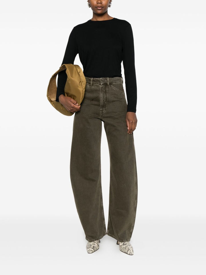 Majestic maglia nera a maniche lunghe