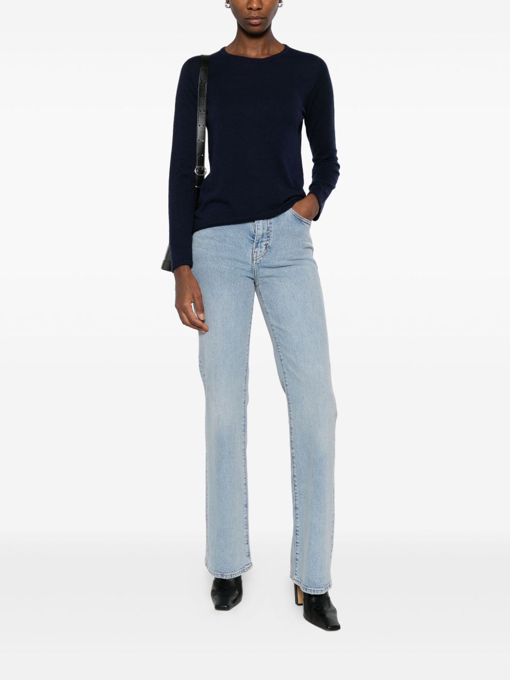 Majestic Filatures Maglione girocollo a maniche lunghe