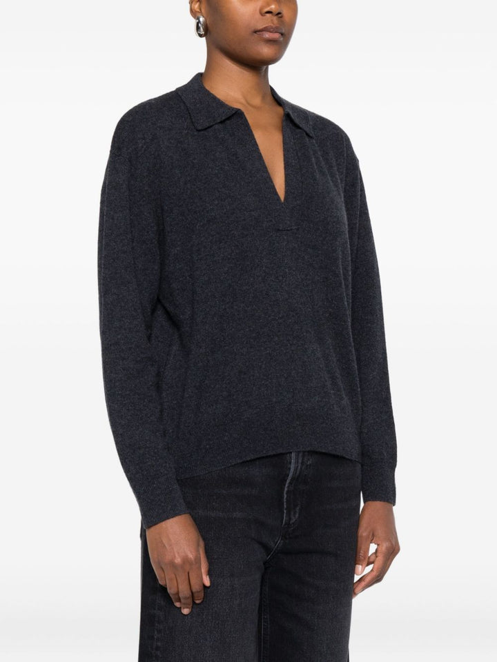 Majestic T-shirt polo in maglia Grigia