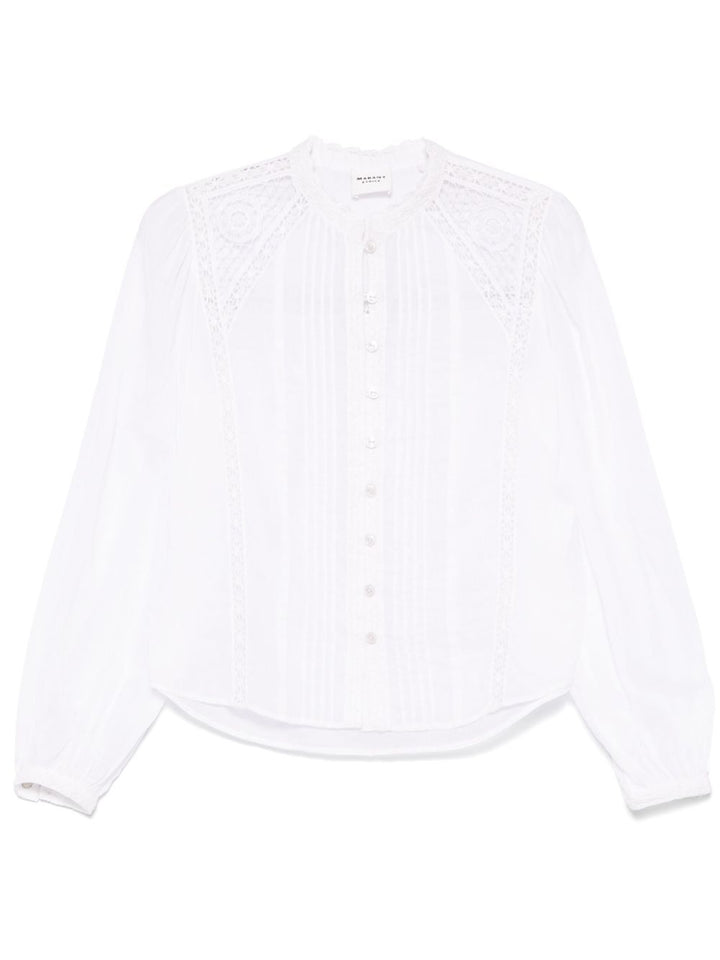 MARANT ÉTOILE
Camicia Greicy con rifinitura in sangallo