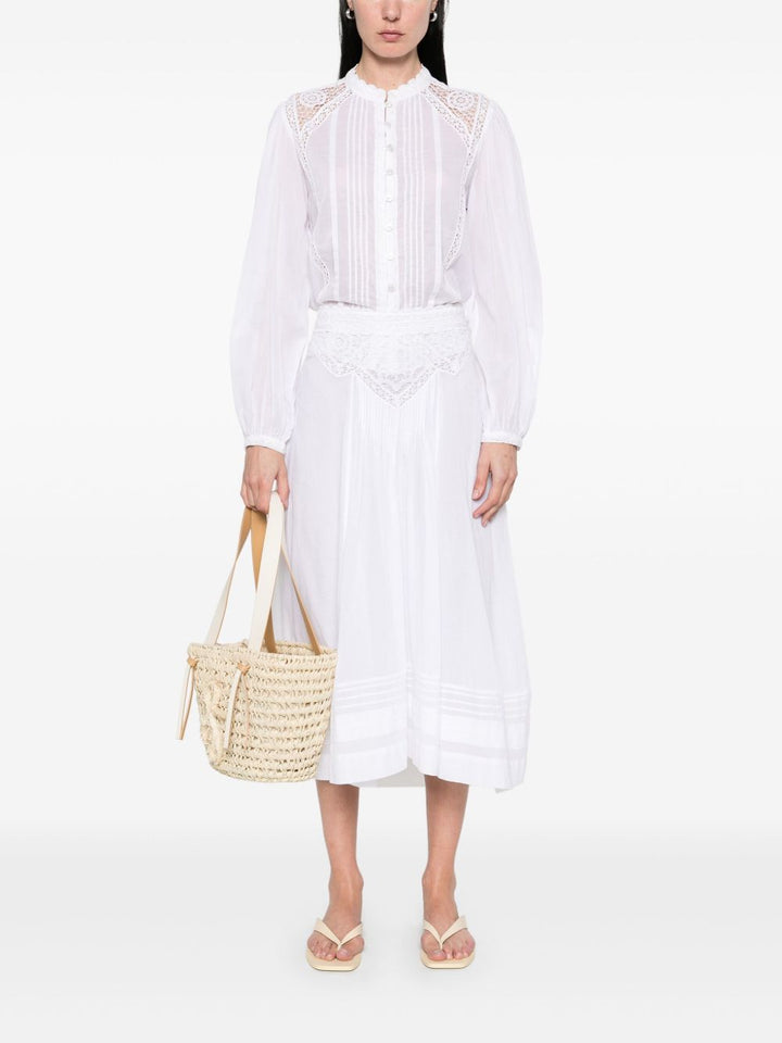 MARANT ÉTOILE
Camicia Greicy con rifinitura in sangallo