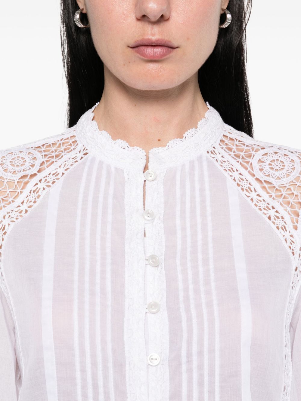 MARANT ÉTOILE
Camicia Greicy con rifinitura in sangallo