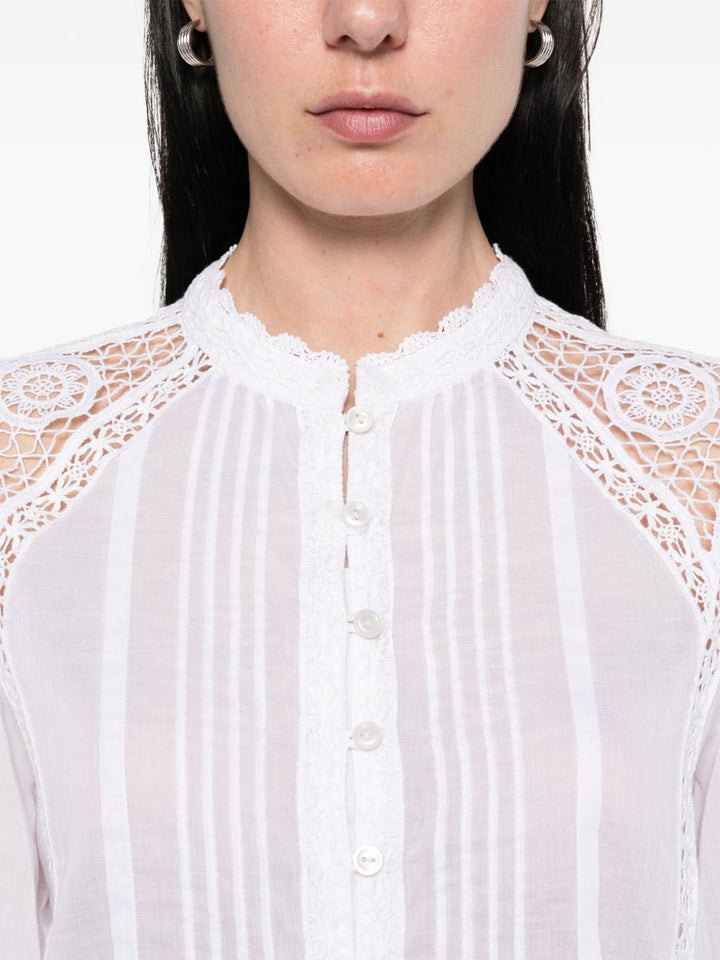 MARANT ÉTOILE
Camicia Greicy con rifinitura in sangallo