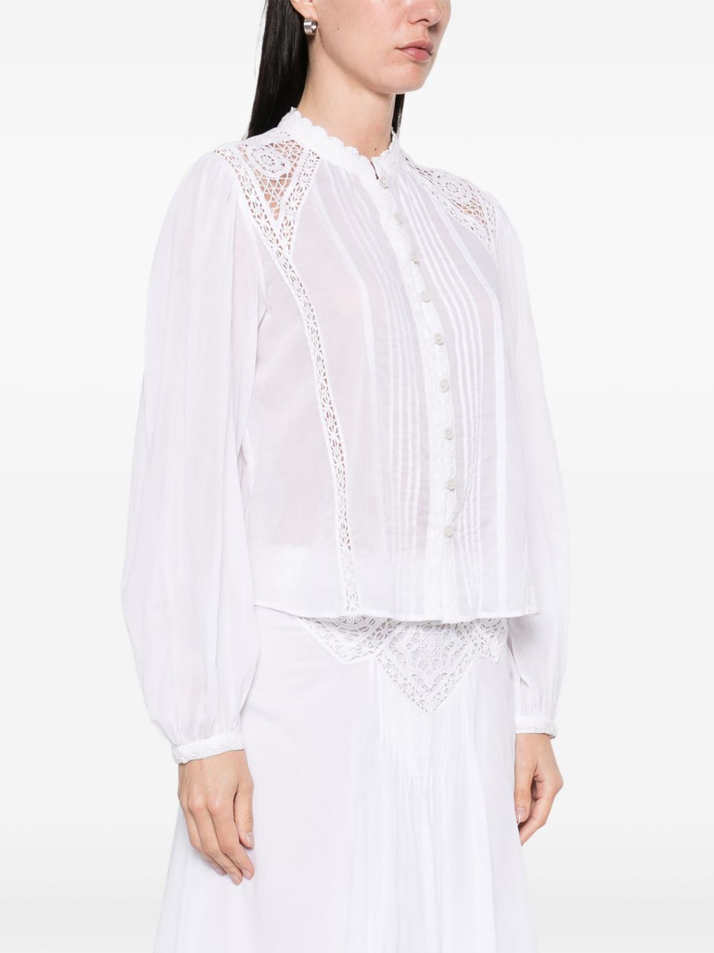MARANT ÉTOILE
Camicia Greicy con rifinitura in sangallo