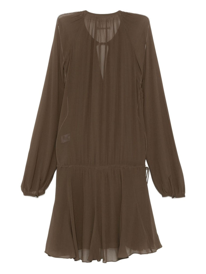 Marant Etoile
Abito marrone con gonna plissettata