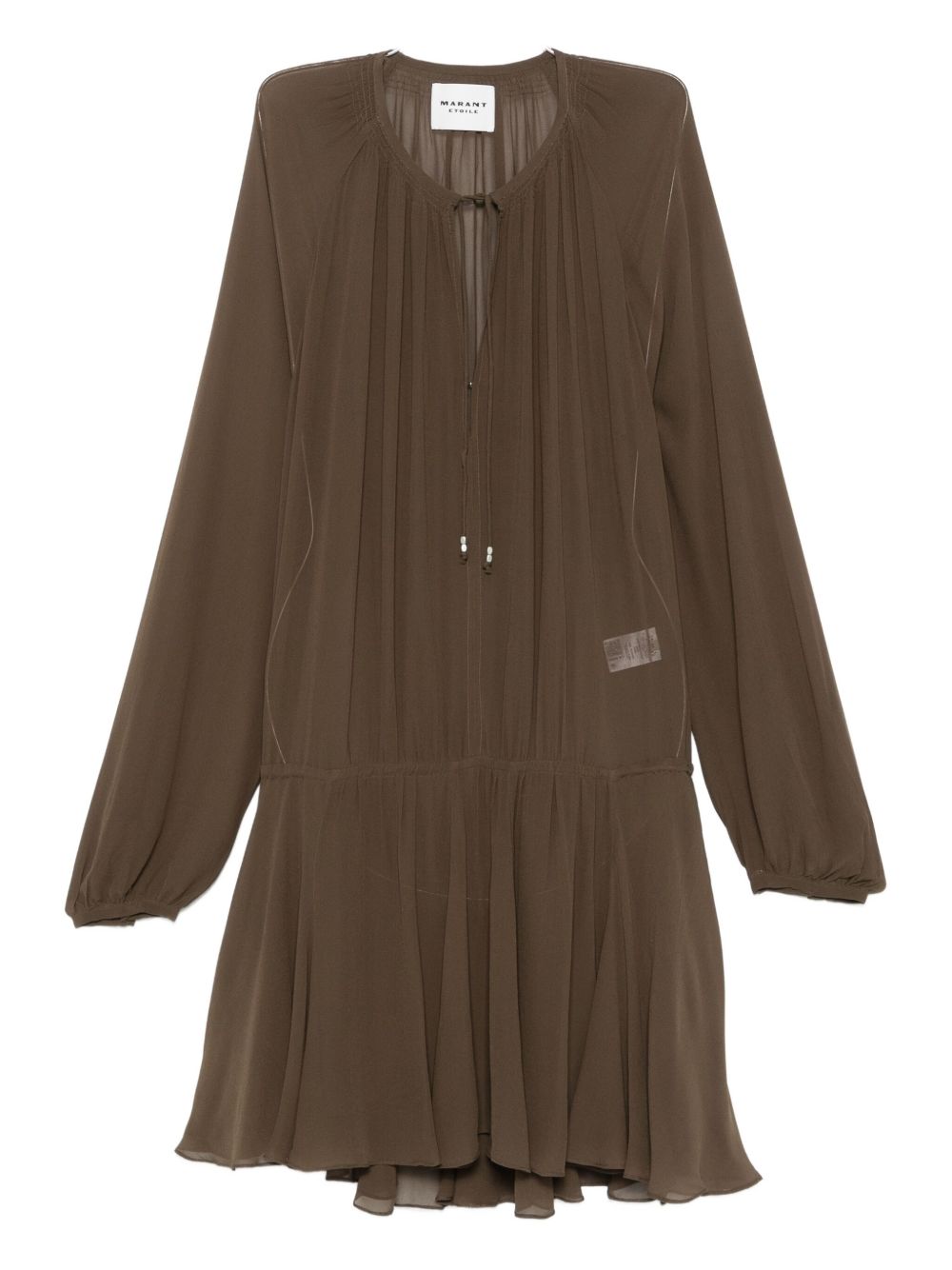 Marant Etoile
Abito marrone con gonna plissettata