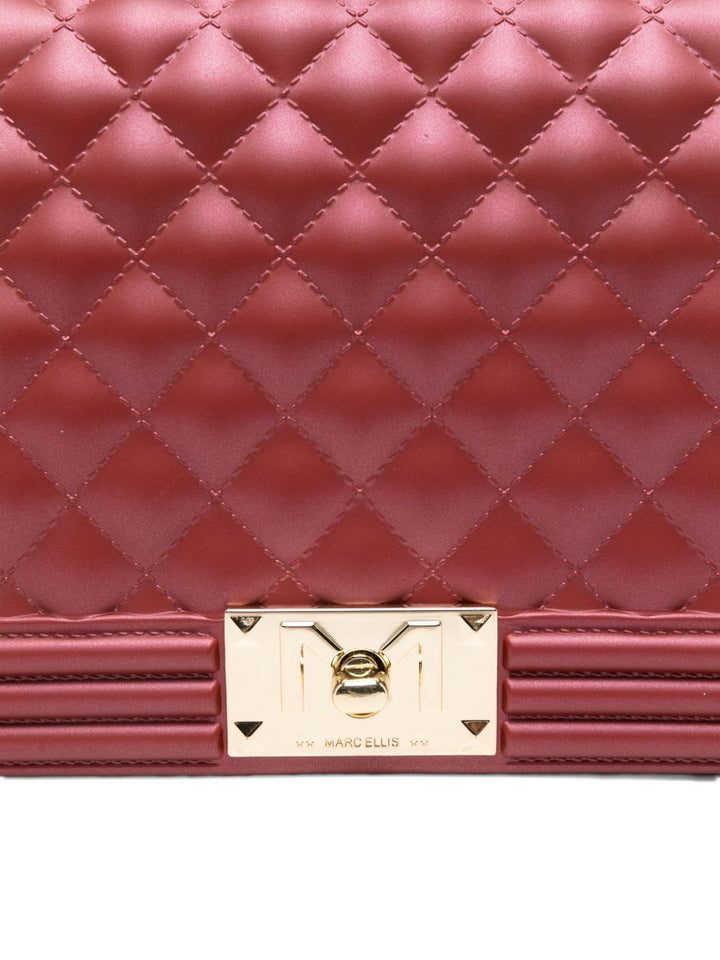 Marc Ellis Borsa a tracolla trapuntata rossa