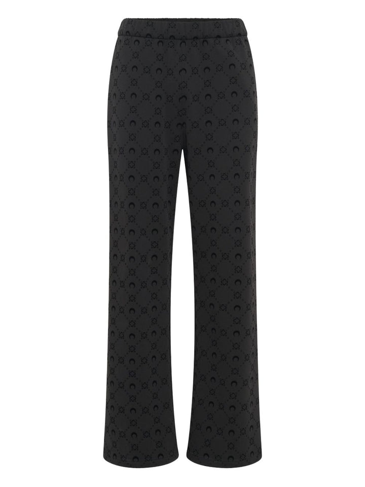 Marine Serre Pantaloni sportivi in pile con logo