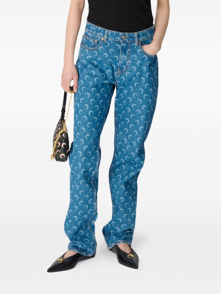 Marine Serre
Jeans Moon Laser dritti