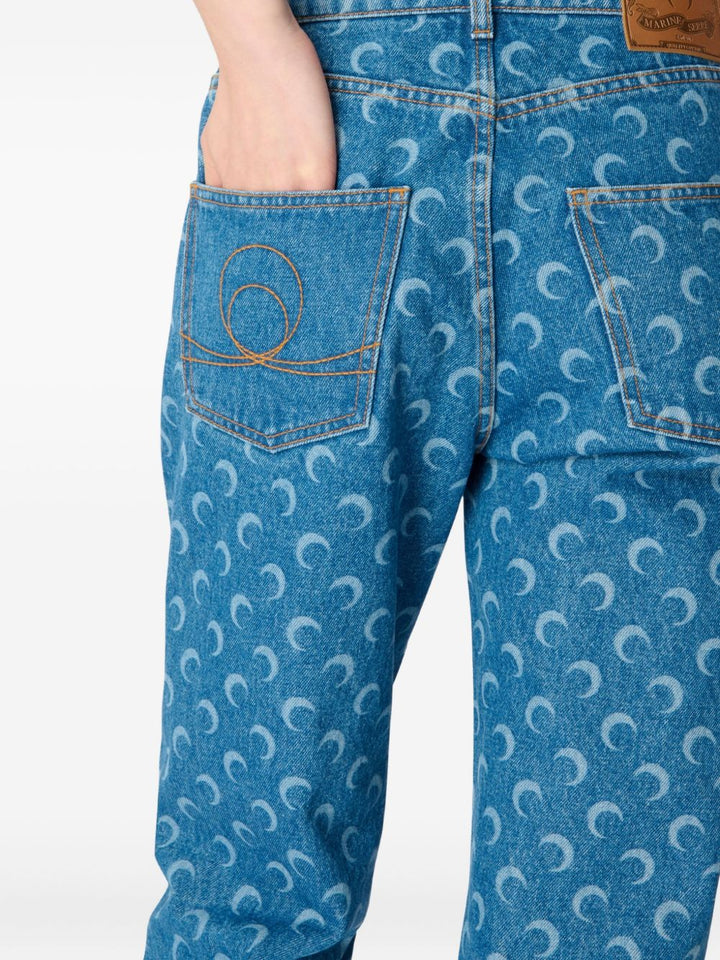 Marine Serre
Jeans Moon Laser dritti