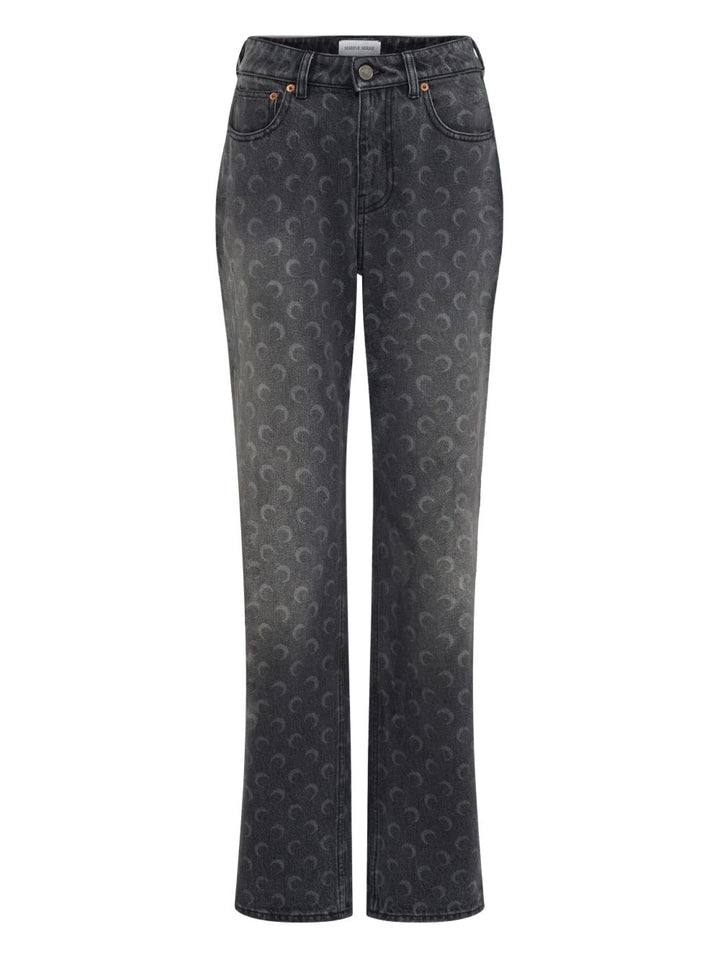 Marine Serre Jeans Moon Laser dritti