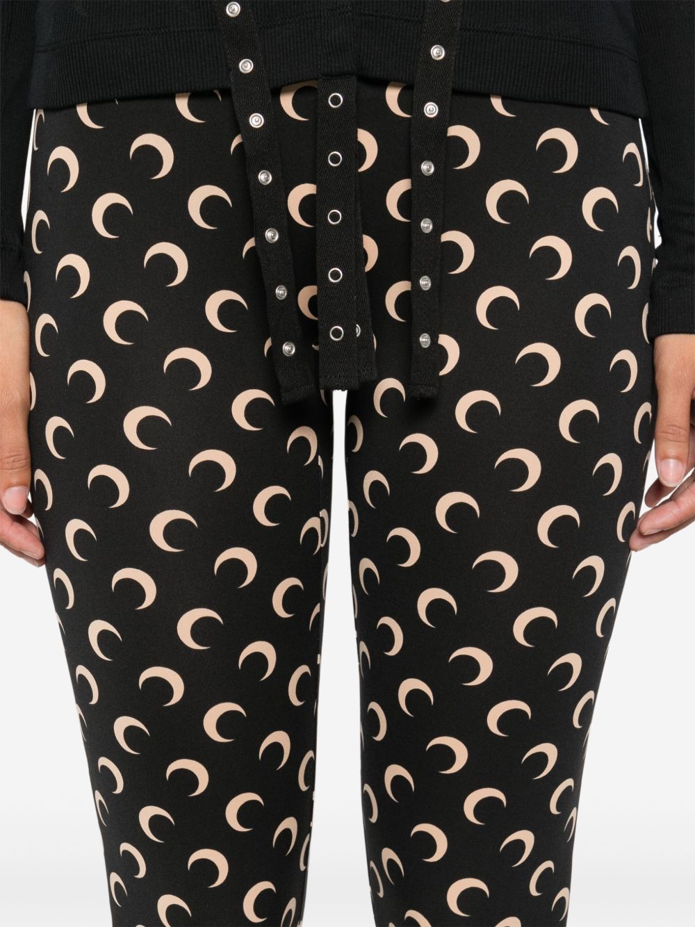 Marine Serre
Leggings Capri in Jersey Moon Riciclato