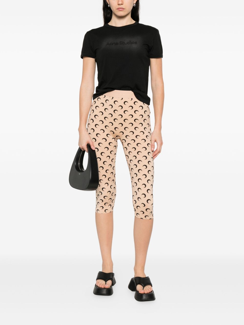 Marine Serre
Pantaloni Capri in jersey riciclato Moon