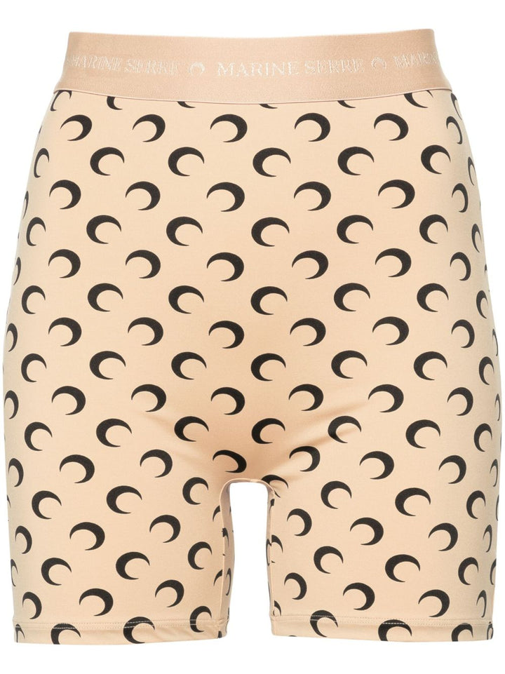 Marine Serre
Mini shorts in jersey riciclato Moon