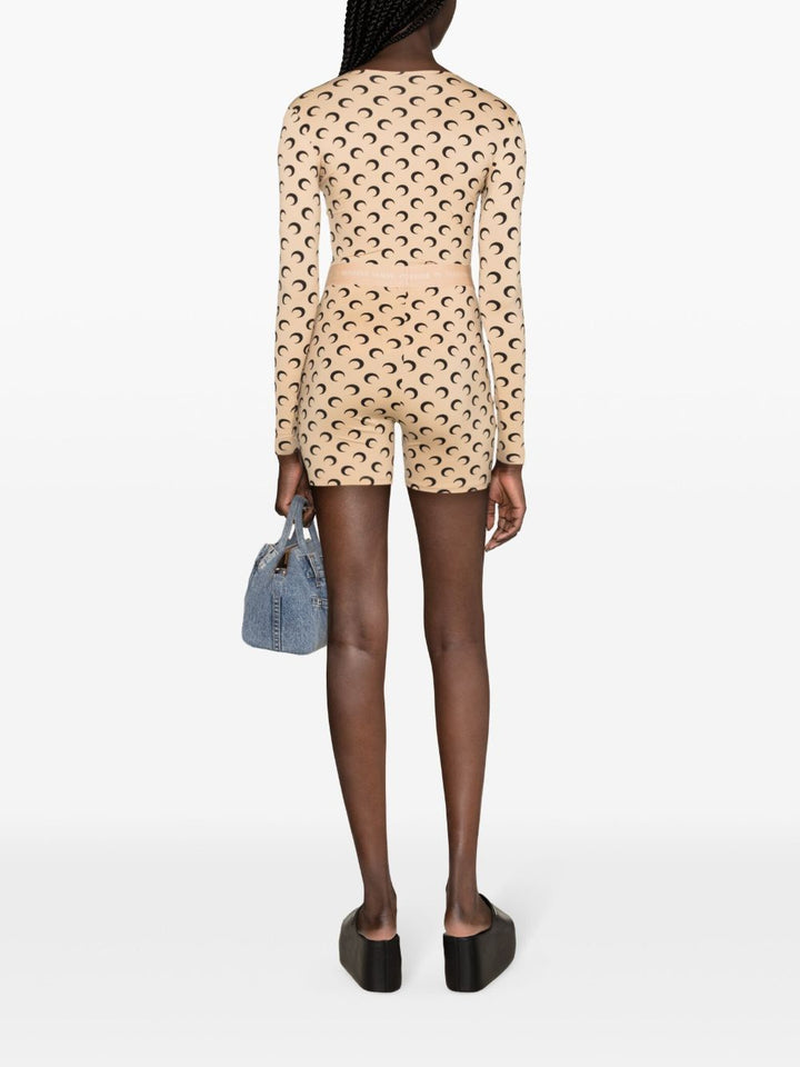 Marine Serre
Mini shorts in jersey riciclato Moon
