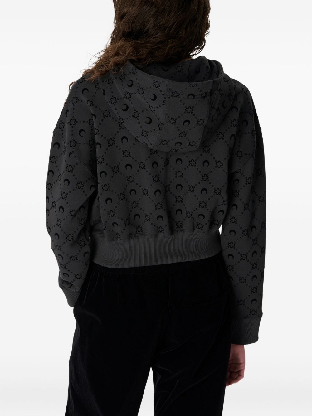 Marine Serre Felpa con cappuccio